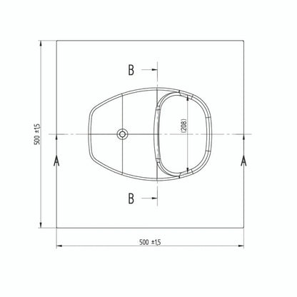 Trelino separation insert XL for separation toilet dry toilet including plug