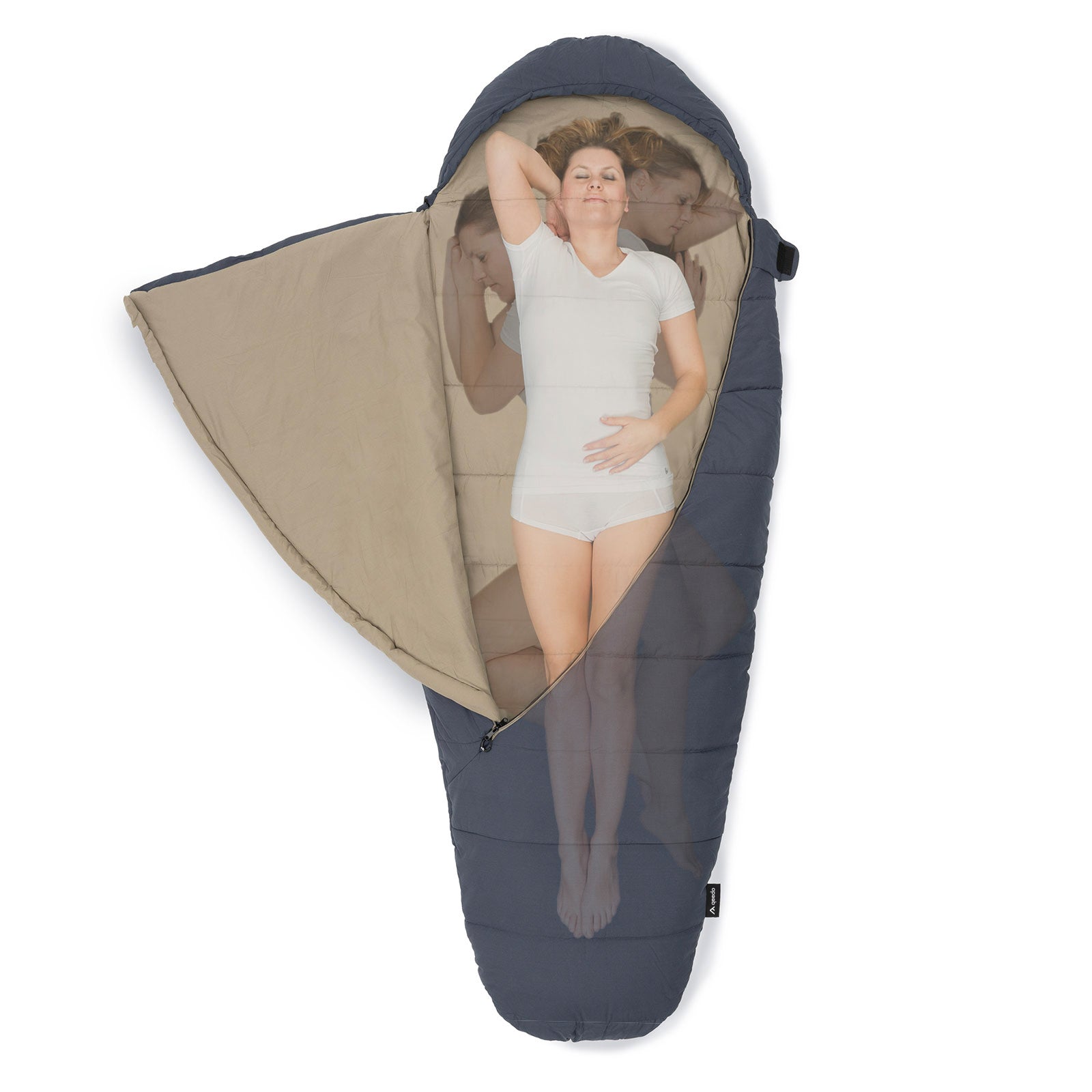 qeedo sleeping bag Buddy, comfort sleeping bag for adults