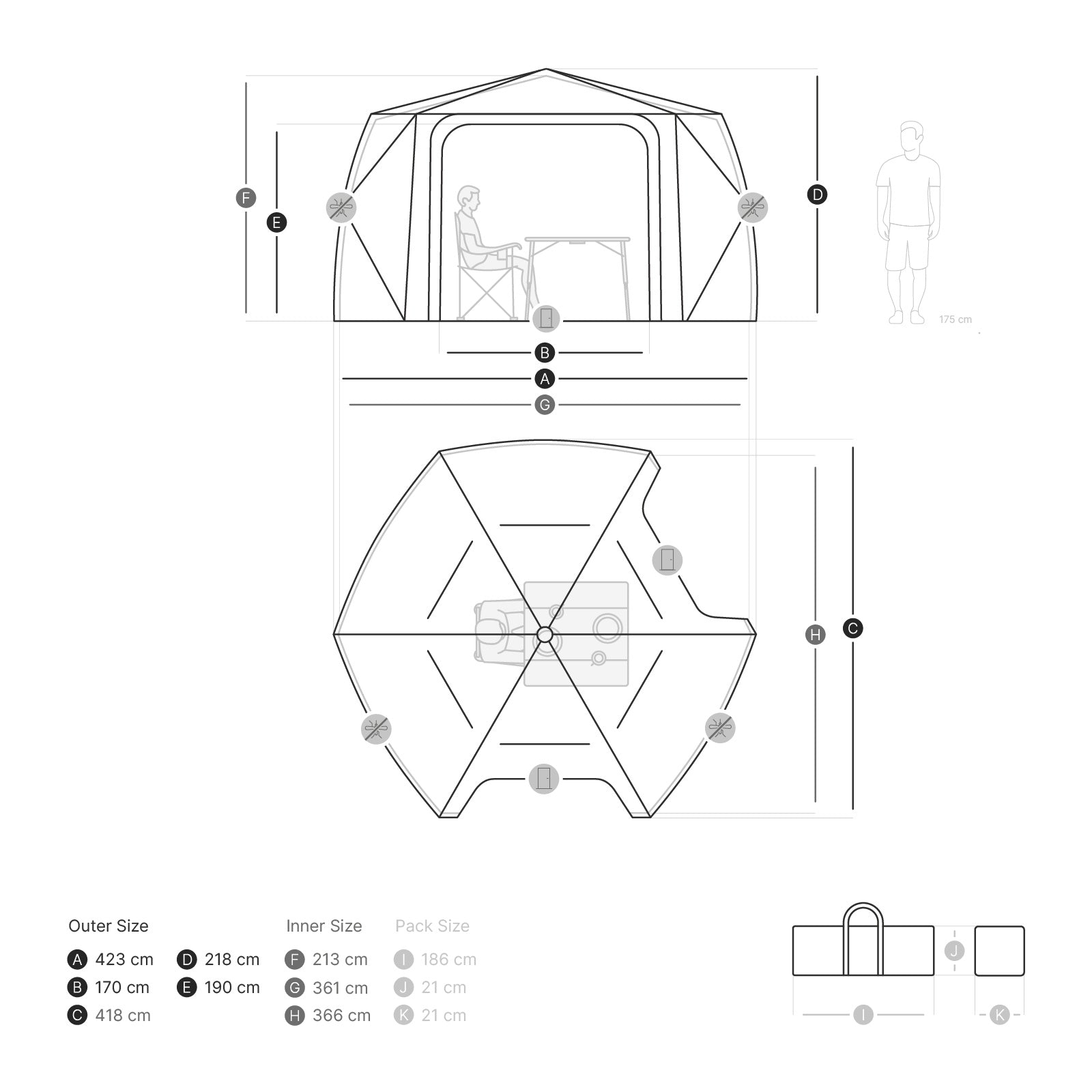 qeedo Quick Hub Hex Pavillon