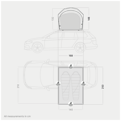 qeedo Freedom Air 2: The inflatable roof tent for two